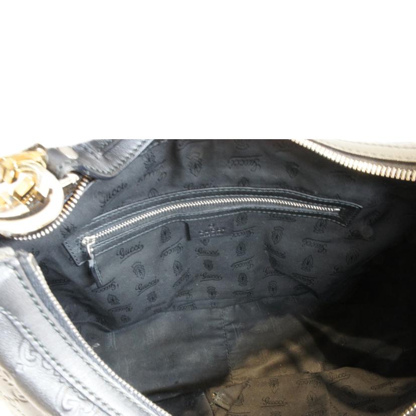 GUCCI グッチ/グッチシマレザー ホーボー ワンショルダー/232962//000***/Aランク/92