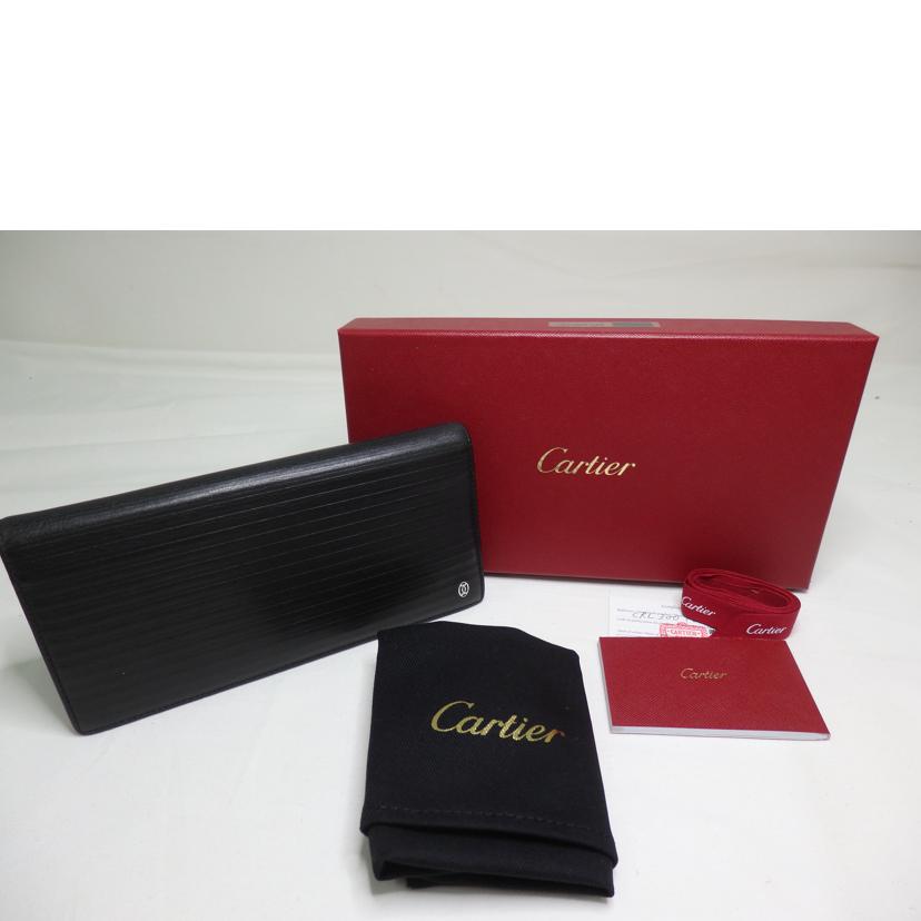 Cartier カルティエ/パシャ/2つ折り財布/黒//ABランク/84
