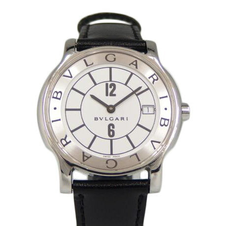 BVLGARI ブルガリ/ソロテンポ/白文字盤/クォーツ【社外ベルト】/ST 35 S//D59***/ABランク/82