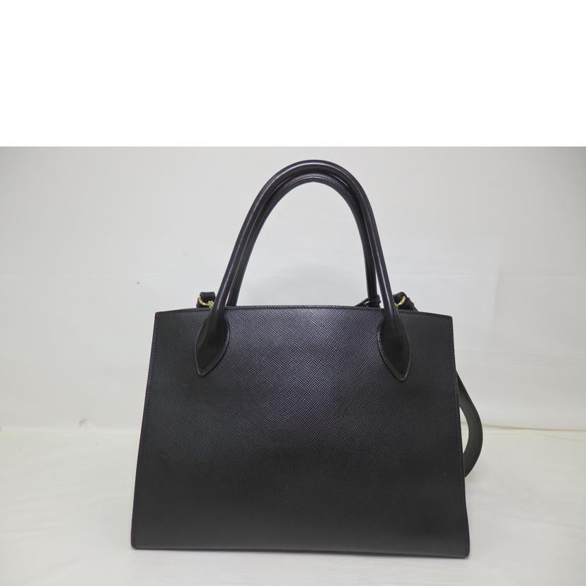 PRADA プラダ/モノクローム/2wayハンドバッグ/サフィアーノ/ネロ/黒/1BA155//59/Aランク/84