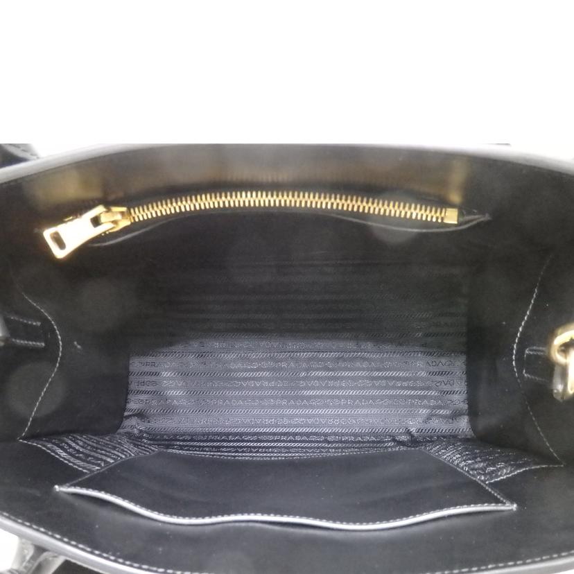 PRADA プラダ/モノクローム/2wayハンドバッグ/サフィアーノ/ネロ/黒/1BA155//59/Aランク/84