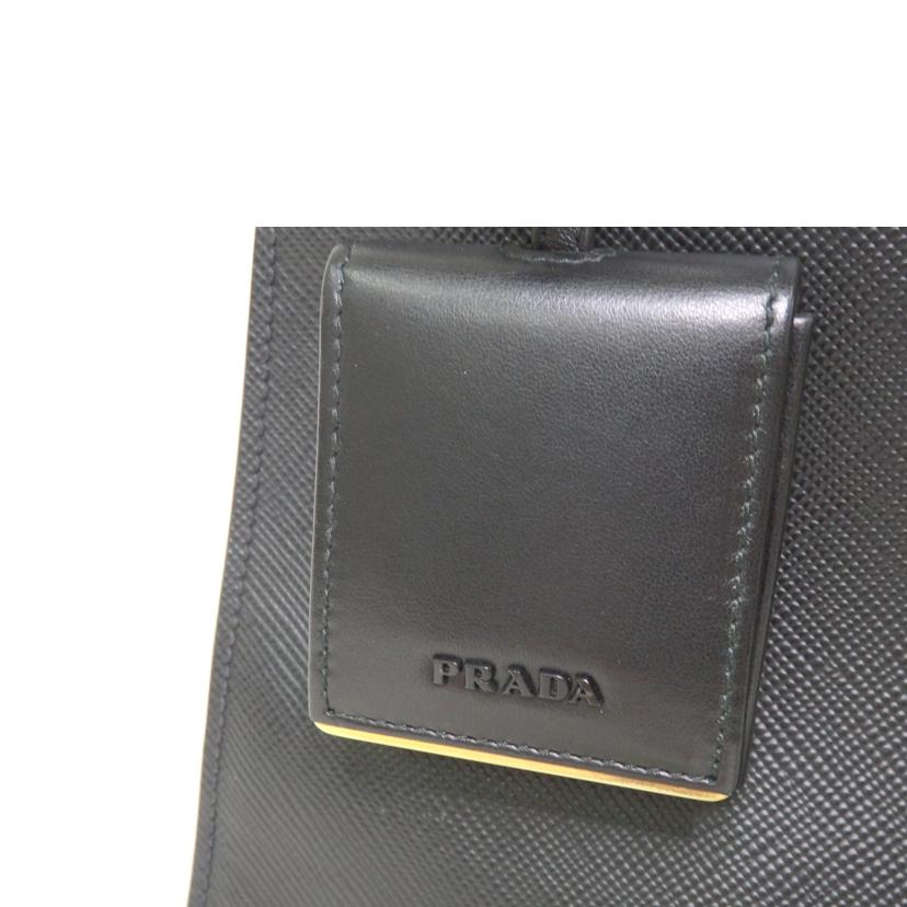 PRADA プラダ/モノクローム/2wayハンドバッグ/サフィアーノ/ネロ/黒/1BA155//59/Aランク/84