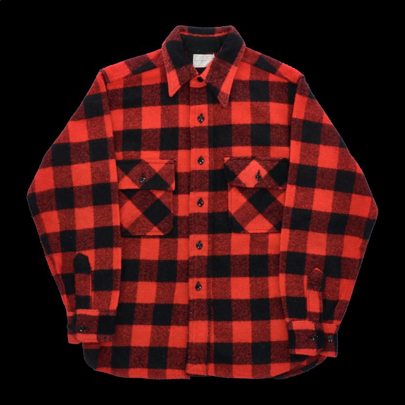 JCPenny JCペニー/70’s / ヴァッファローチェック/ウールシャツ//ABランク/82