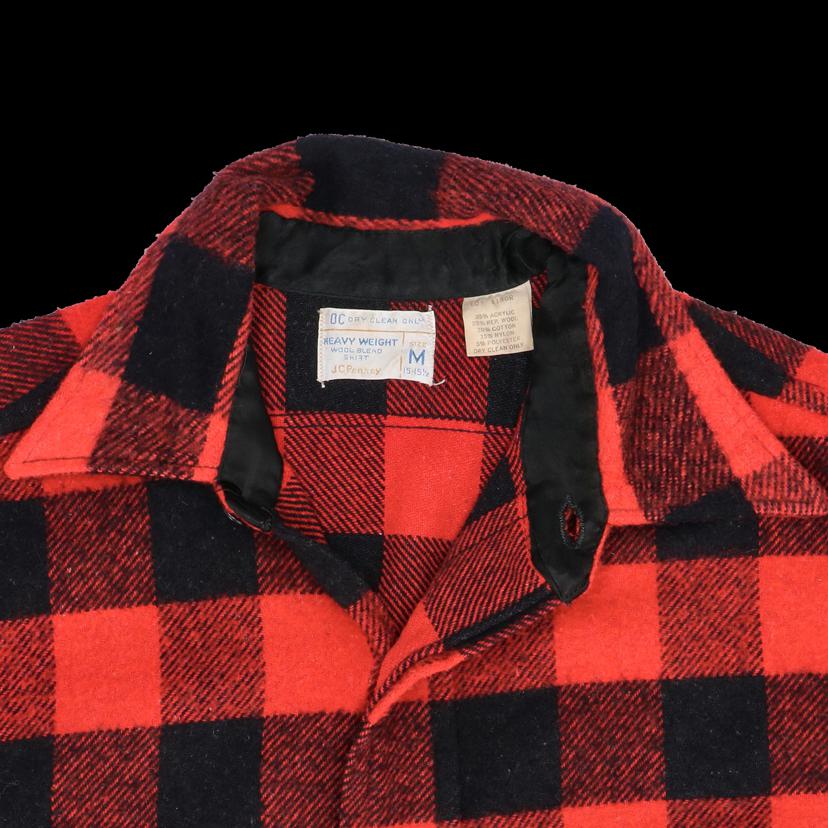 JCPenny JCペニー/70’s / ヴァッファローチェック/ウールシャツ//ABランク/82