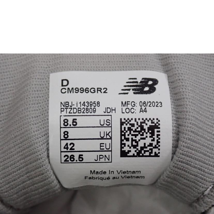 new balance ニューバランス/NB996 GR スニーカー/CM996GR2//26.5cm/Bランク/62