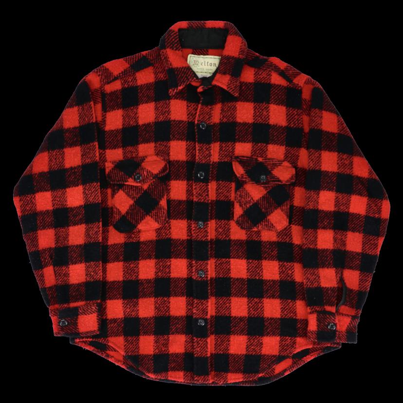 Melton メルトン/70’s /ヴァッファローチェック/ウールシャツ//ABランク/82