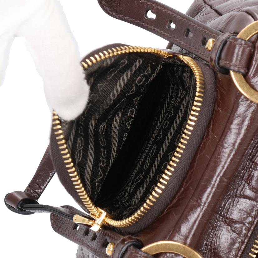 PRADA プラダ/ダングルレザートップハンドル/1BB137//7/1/SAランク/24