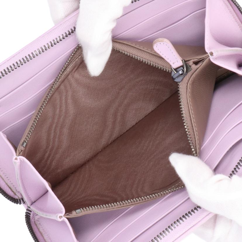 BOTTEGA VENETA ボッテガヴェネタ/イントレチャートラウンドファスナー長財布//Bランク/94