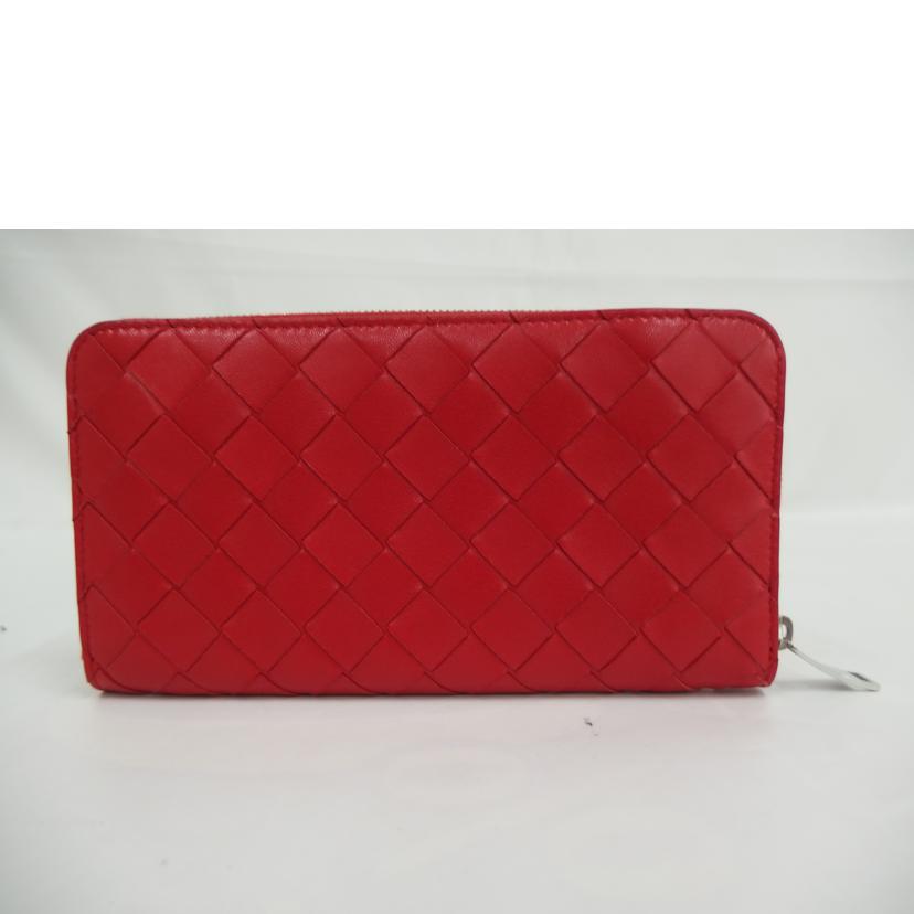 BOTTEGA ボッテガ/イントレチャートラウンドファスナー/赤/593217//Aランク/82