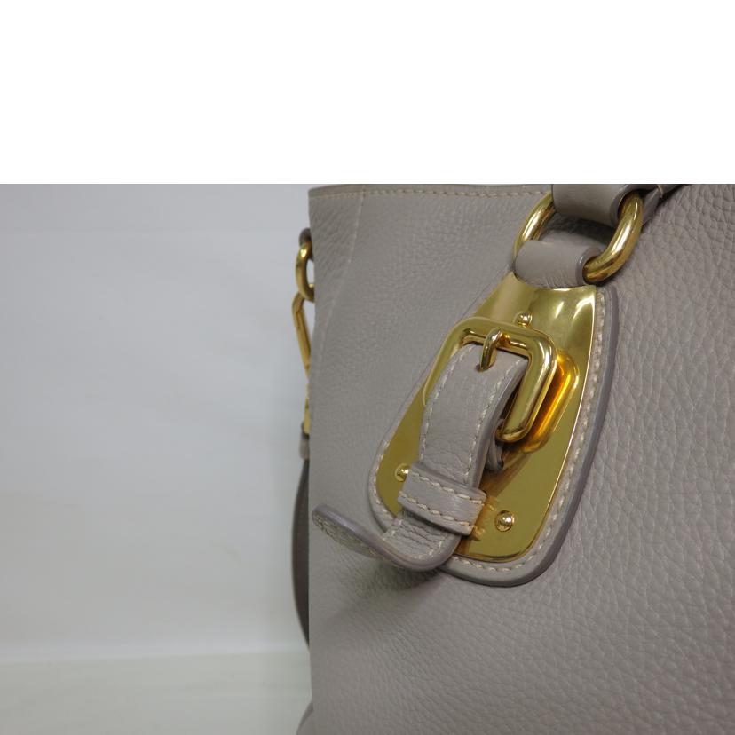 PRADA プラダ/2wayレザーハンドバッグ/グレージュ/ゴールド金具//173/ABランク/84