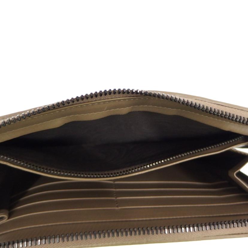 BOTTEGA ボッテガ/イントレチャートジップラウンドファスナー//ABランク/82