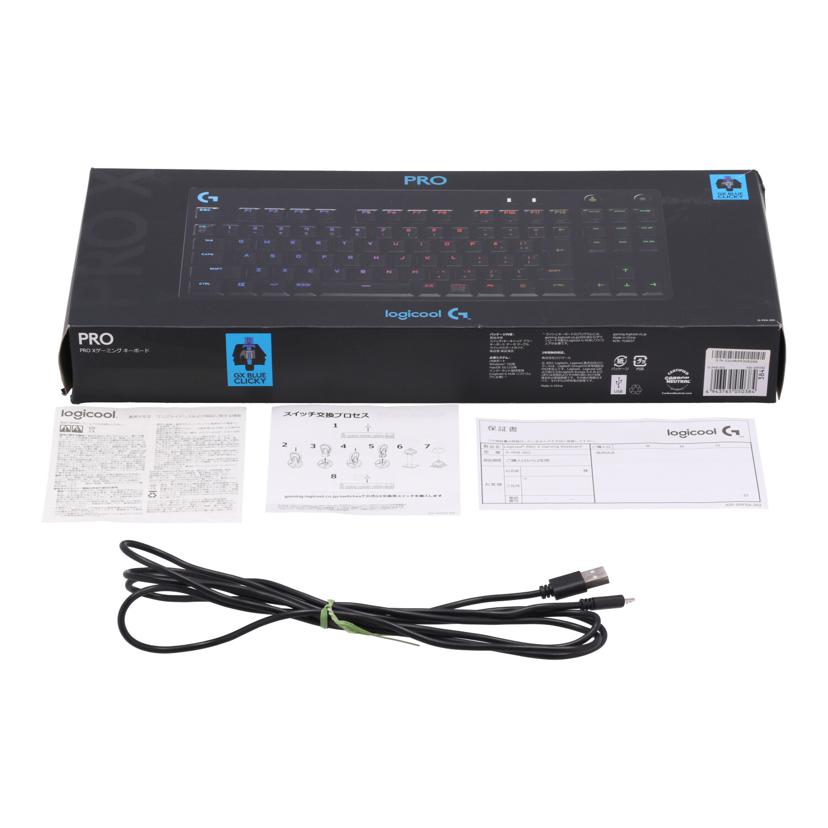 Logicool ロジクール /ゲーミングキーボード/PRO X/G-PKB-002 青軸//2204MR308269/Bランク/77