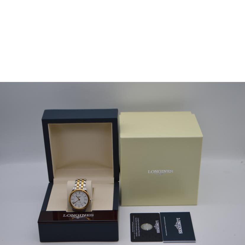 LONGINES ロンジン/フラッグシップ自動巻/オパールホワイト文字盤/L4.774.3.21.7//472*****/Aランク/89