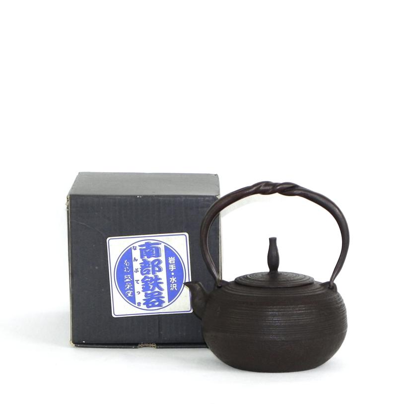 OIGEN 及源鋳造/南部鉄器 源十郎小鉄瓶筋丸//Aランク/81