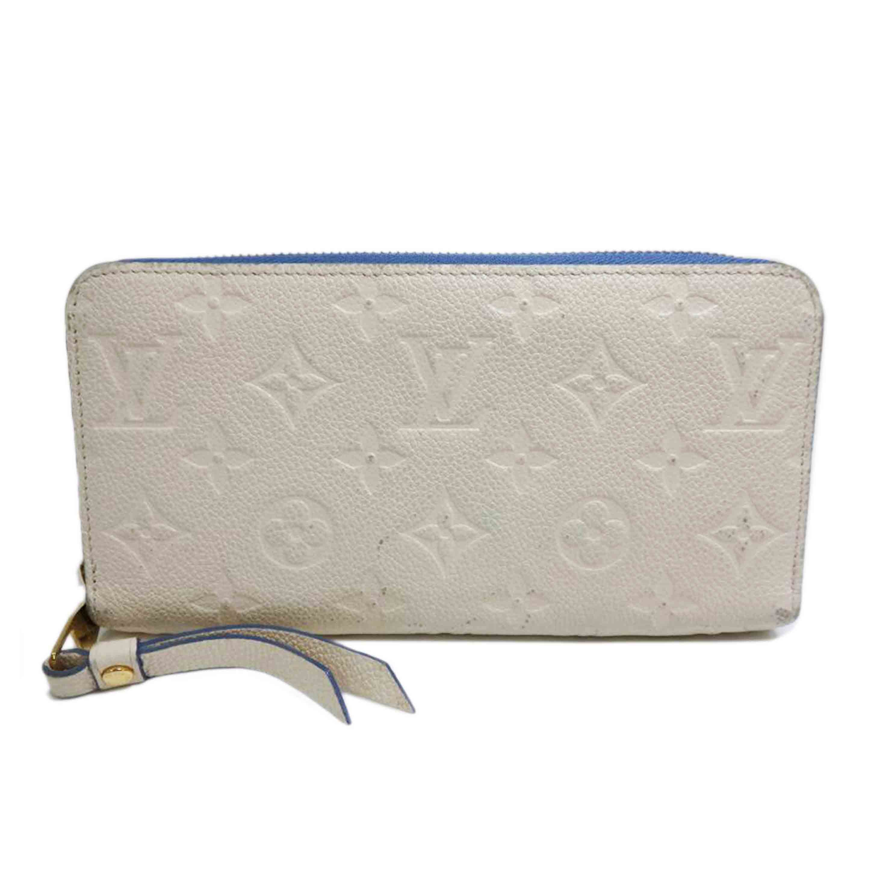 LV ルイヴィトン/ジッピー・ウォレット/モノグラム・アンプラント/クリーム/ブルージーン/M63925//SP0***/BCランク/84