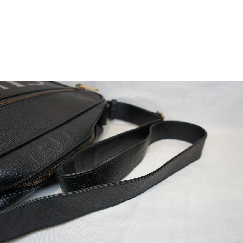 GUCCI グッチ/レザーロゴプリントメッセンジャーバッグ/523589//213***/Aランク/92