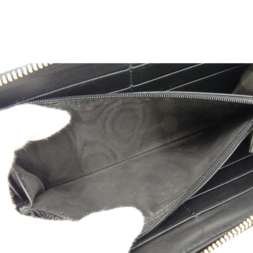 GUCCI グッチ/グッチシマラウンドファスナー長財布/ブラック/449391//203***/ABランク/69