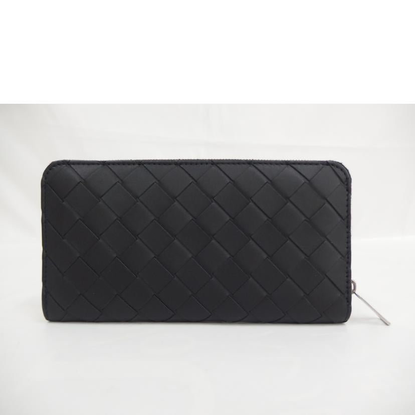 BOTTEGA ボッテガ/イントレチャート/バイカラーラウンドファスナー/青/黒/639856-VCPQ7/1015//Aランク/82