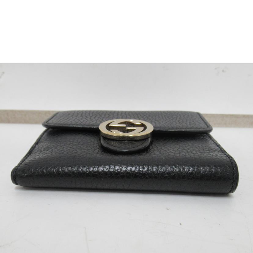 GUCCI/二つ折り財布/インターロッキングG/598167//114*/Bランク/63