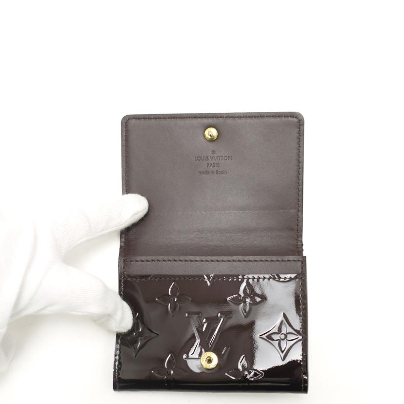 LOUIS VUITTON ルイヴィトン/アンヴェロップカルトドゥヴィジット/ヴェルニ/アマラント/M91409//CA2***/Aランク/69