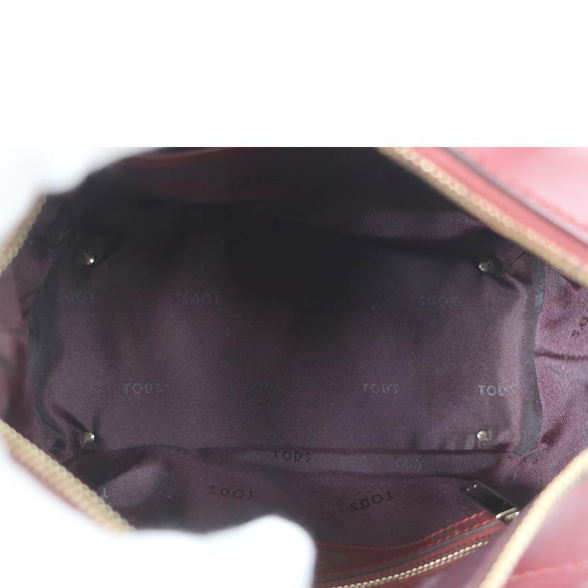 TOD’S トッズ/2WAYバッグ ダークレッド//Aランク/65