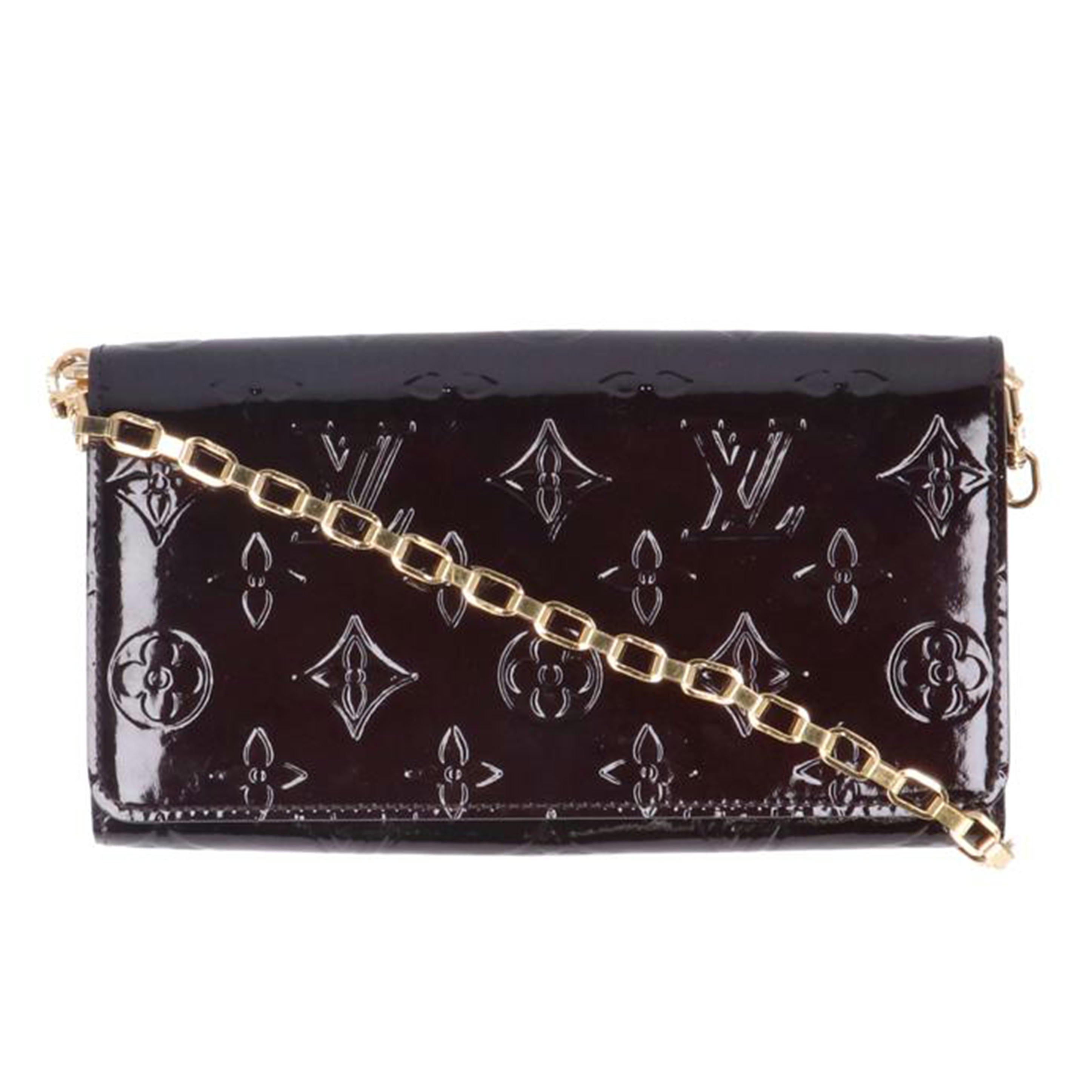 LOUIS VUITTON ルイヴィトン/ポルトフォイユ・サラチェーン/ヴェルニ/アマラント/M90088//TN0***/Bランク/01