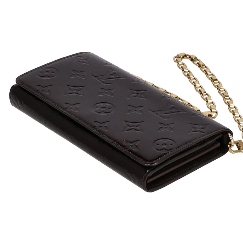 LOUIS VUITTON ルイヴィトン/ポルトフォイユ・サラチェーン/ヴェルニ/アマラント/M90088//TN0***/Bランク/01