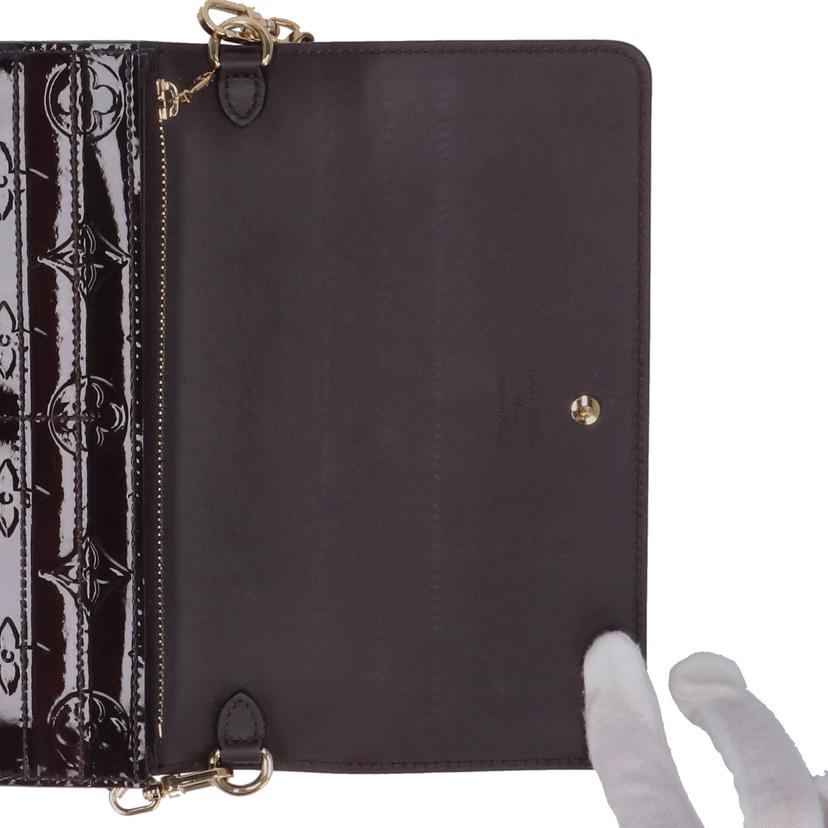 LOUIS VUITTON ルイヴィトン/ポルトフォイユ・サラチェーン/ヴェルニ/アマラント/M90088//TN0***/Bランク/01