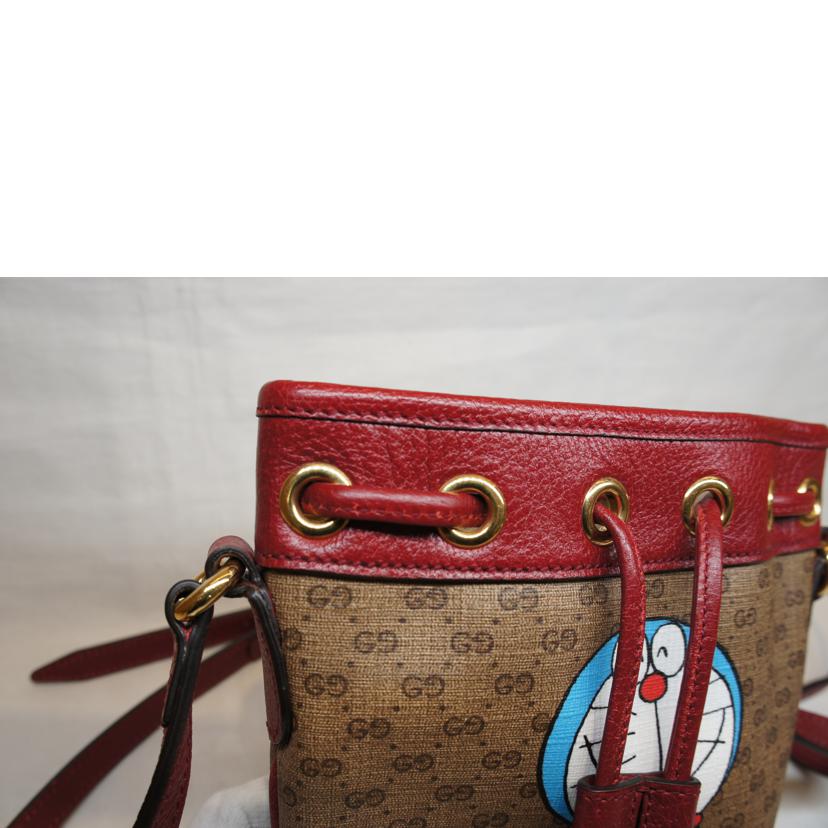 GUCCI グッチ/ドラえもんコラボ/GGスプリーム巾着ショルダー/647801//520***/Aランク/92