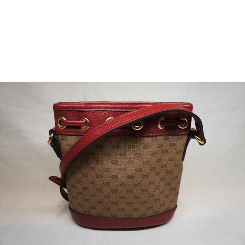 GUCCI グッチ/ドラえもんコラボ/GGスプリーム巾着ショルダー/647801//520***/Aランク/92