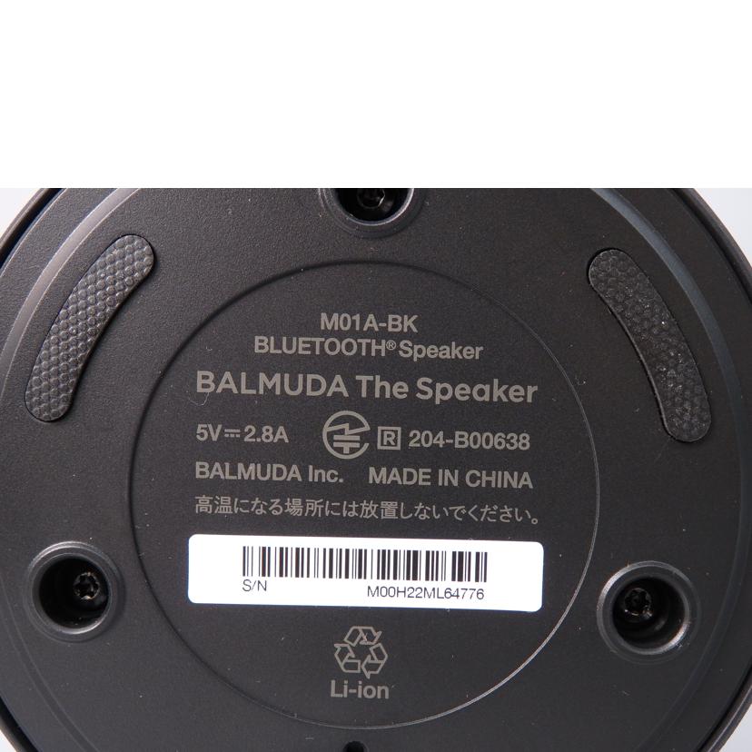 BALMUDA バルミューダ/ポータブルワイヤレススピーカー/M01A-BK//M00H22ML64776/Bランク/76