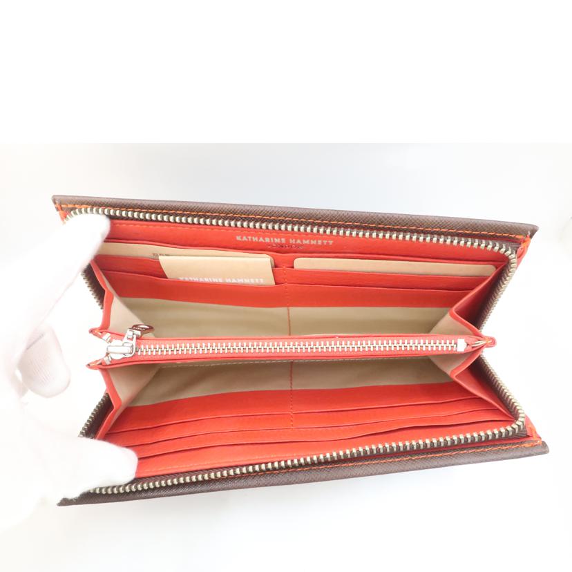 KATHARINE HAMNETT キャサリン・ハムネット/長財布 ブラウン//SAランク/65