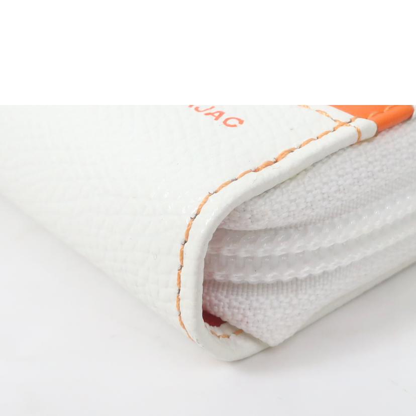 CASTELBAJAC カステルバジャック/ブローチ 長財布 牛革 ホワイト/056618//Aランク/65