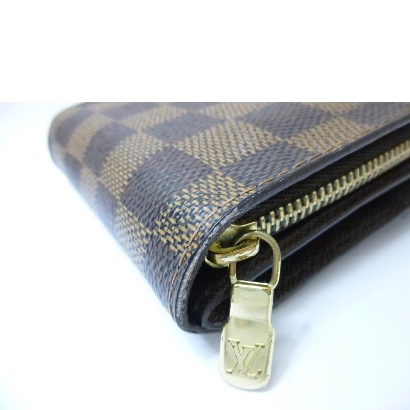 LV ルイヴィトン/コンパクトジップ/ダミエエベヌ/N61668//CA1***/Bランク/88