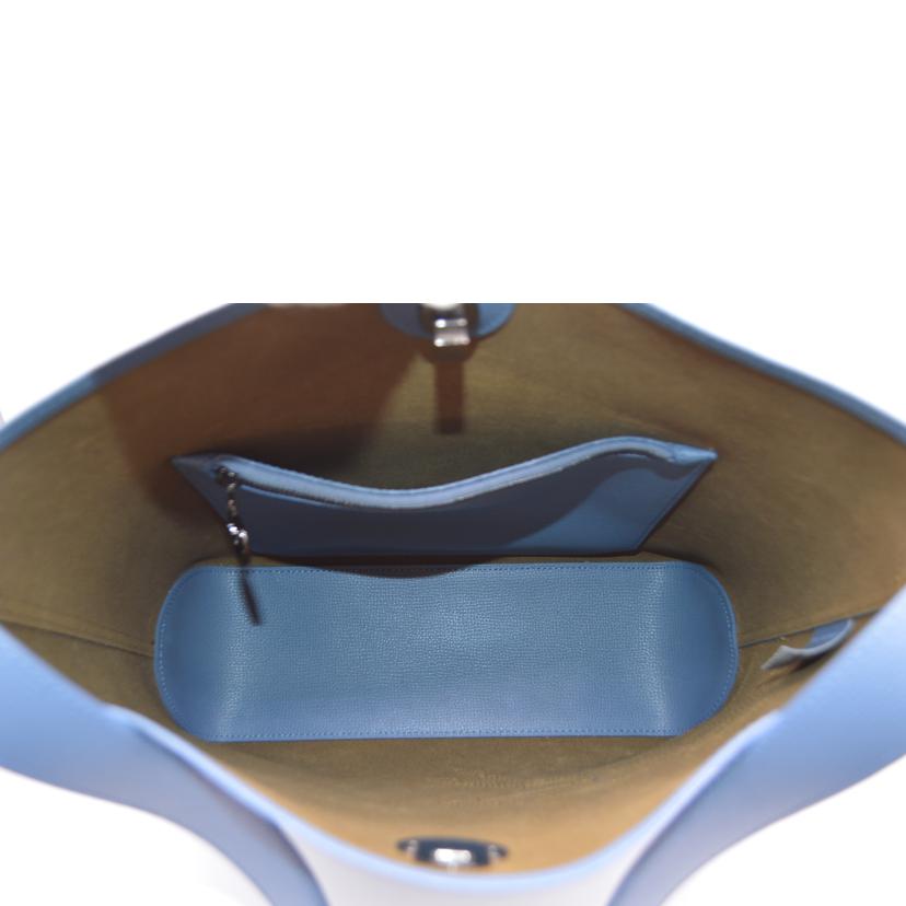 LONG CHAMP ロンシャン/ショップイットレザーワンショルダー/ブルー/1326 918//Aランク/89