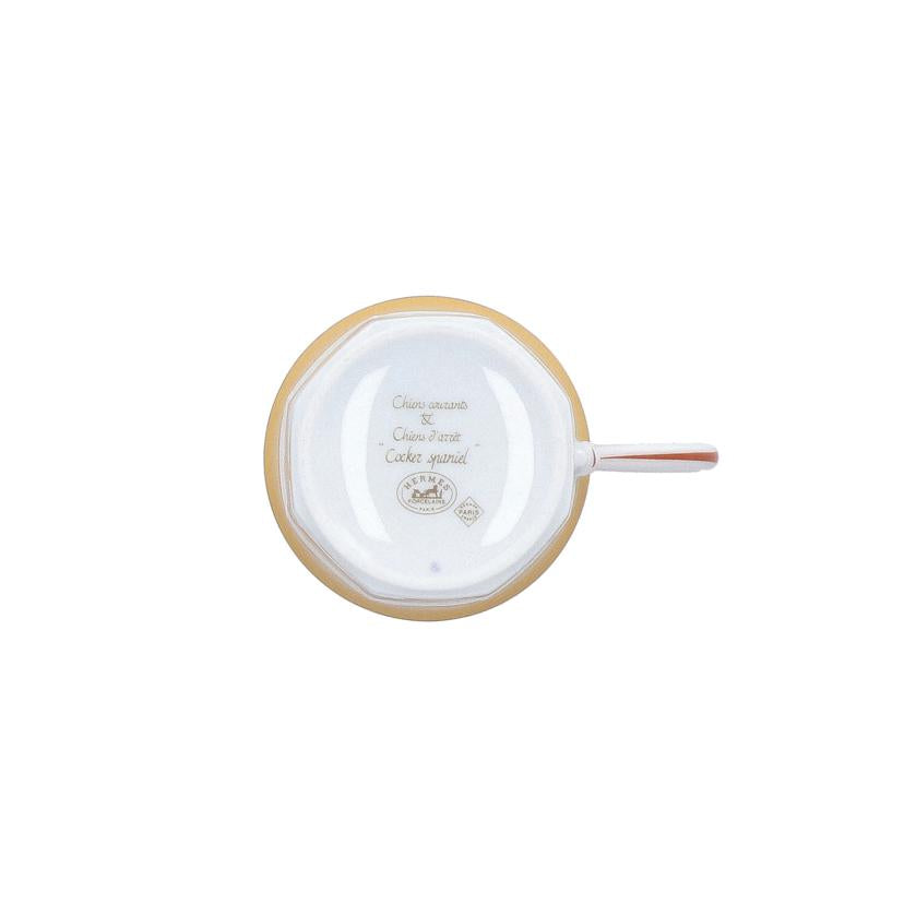 HERMES エルメス/イエロー・コッカスパニエル カップ&ソーサー//Aランク/09