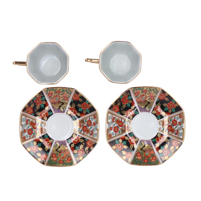 有田焼 有田焼/金彩八角コーヒーカップ&ソーサー/ペア//Aランク/93