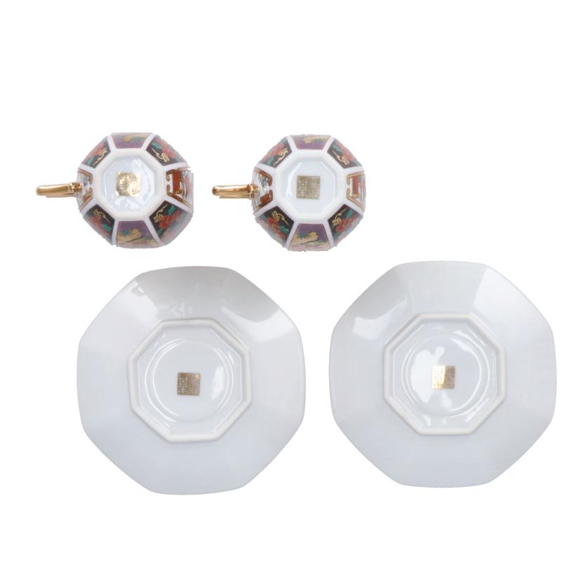 有田焼 有田焼/金彩八角コーヒーカップ&ソーサー/ペア//Aランク/93