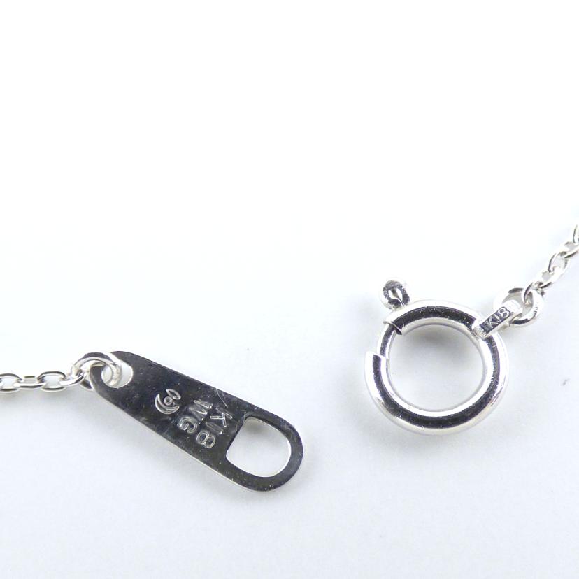 K18WGダイヤネックレス0.11//ABランク/64