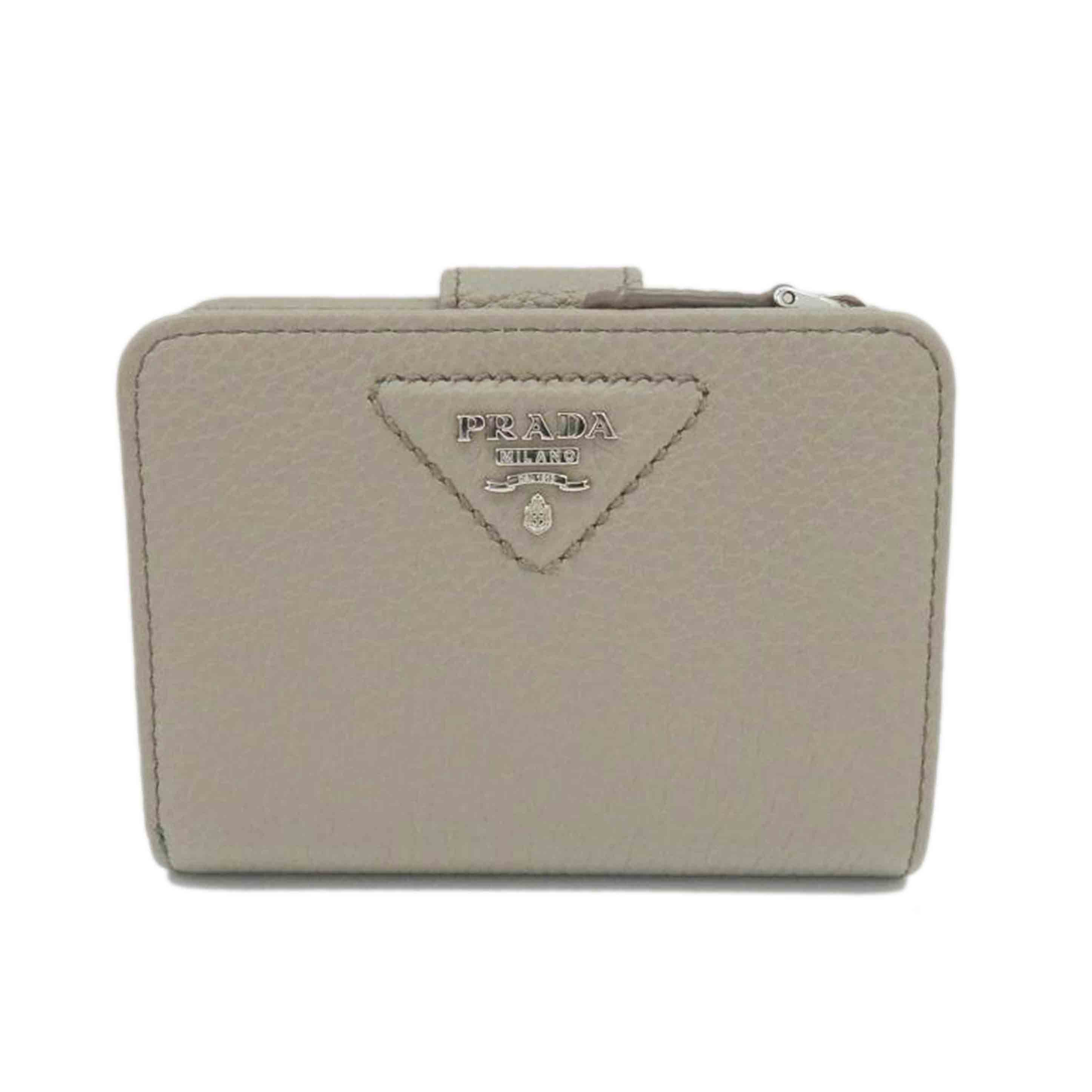 PRADA プラダ/VITELLO DAINO/レザーウォレット/1ML018//62F/Aランク/77
