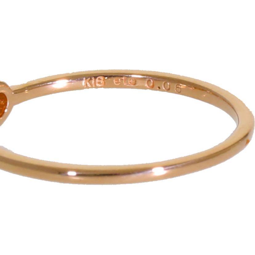 ete K18ダイヤリング0.06ct//Aランク/88