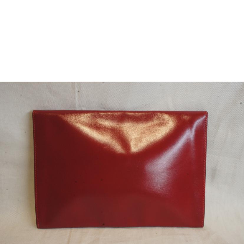 HERMES エルメス/ポシェットリオ/クラッチバッグ/ポーチ/レッド//N刻印/ABランク/92