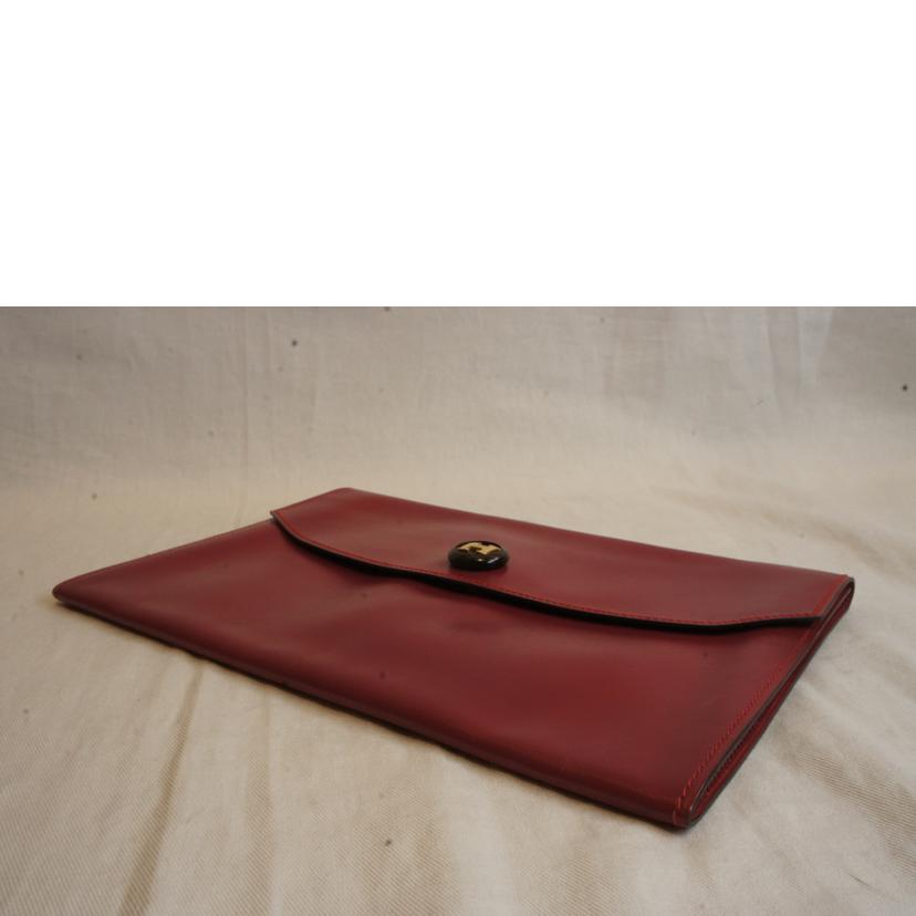 HERMES エルメス/ポシェットリオ/クラッチバッグ/ポーチ/レッド//N刻印/ABランク/92