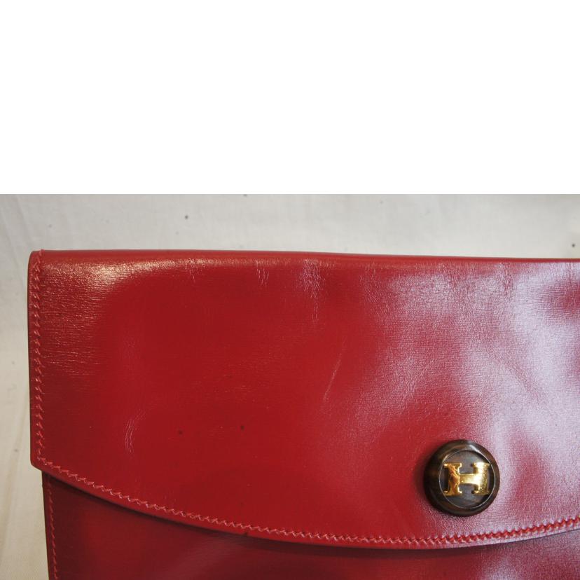 HERMES エルメス/ポシェットリオ/クラッチバッグ/ポーチ/レッド//N刻印/ABランク/92