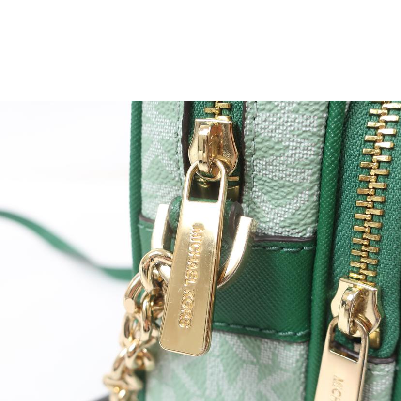 MICHAEL KORS マイケルコース/チェーンショルダーバッグ グリーン/35F1GTVC2B//Aランク/65