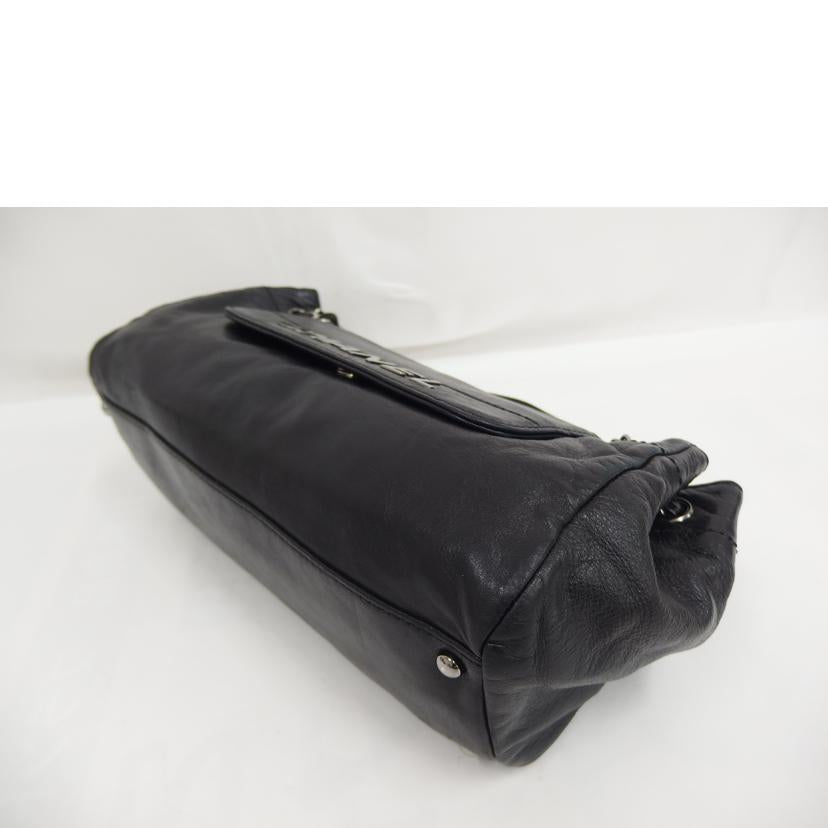 CHANEL シャネル/ロゴレザーチェーントート/黒//105*****/ABランク/82