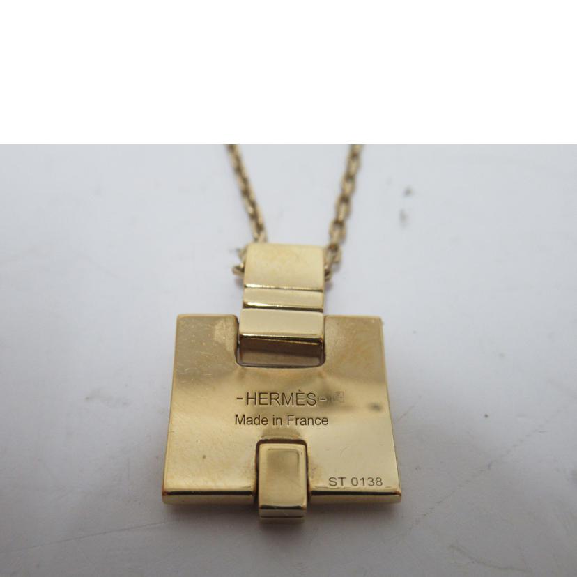 HERMES/Hロゴネックレス//Bランク/63