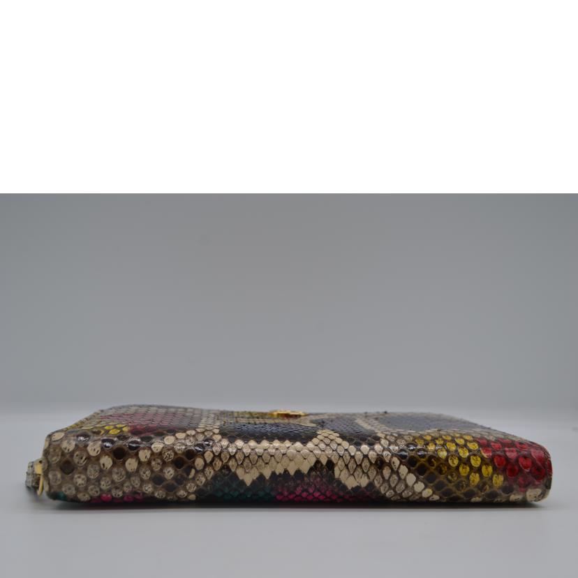 GUCCI グッチ/GGマーモントラウンドファスナー長財布/パイソン/456117//041*/SAランク/89
