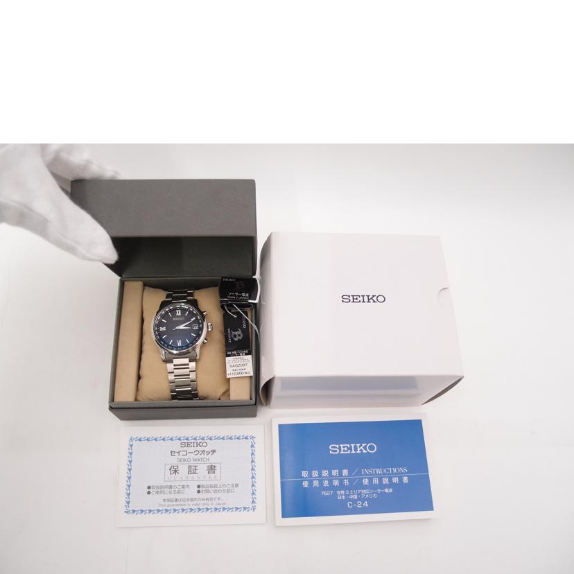 SEIKO セイコー/ブライツ/TITANIUM/電波ソーラー/SAGZ097//920***/ABランク/69