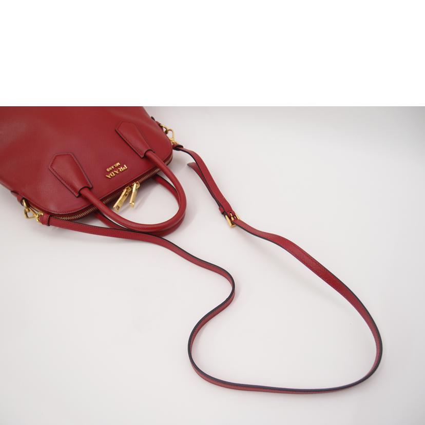 PRADA プラダ/サフィアーノ2wayハンド/レッド/BL0907//25/Aランク/69